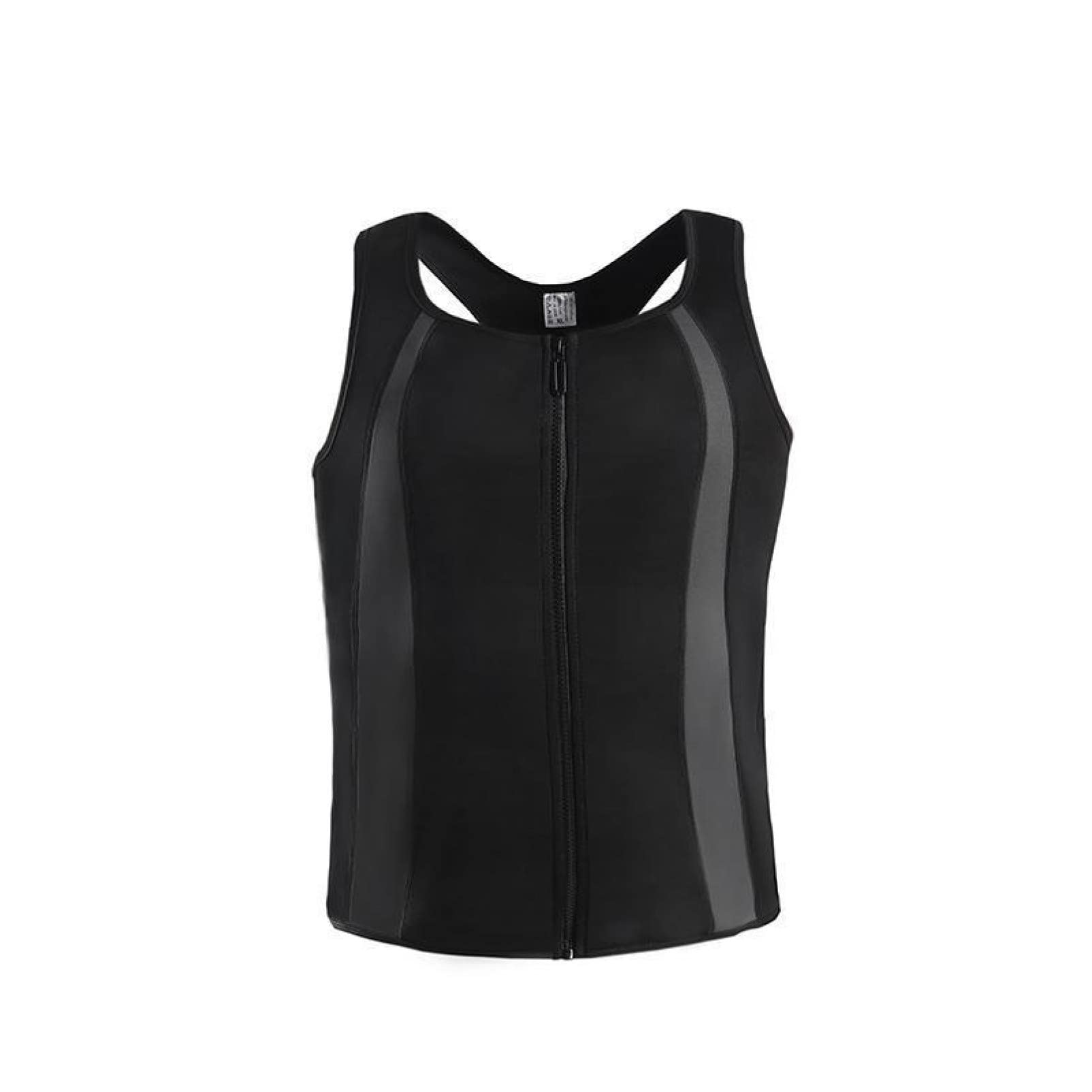 ChyJoey Sauna Vest for Men - Heat Trapping & Hi-Compression Body Shaper Shirt with Zipper Tummy Control for Weight Loss - Ideal for Workouts, Running & Post-Surgery Recovery