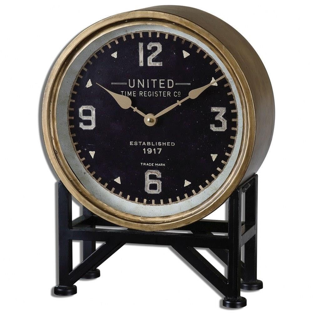 16 Inch Table Clock - Elegant Wooden Analog Wall & Desk Clock for Home, Office, and Bedroom Decor | Perfect Gift for Housewarming, Birthday & Anniversary