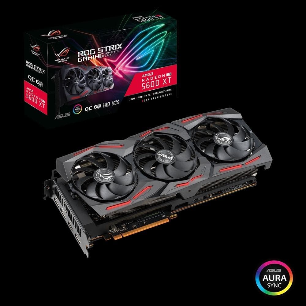 ASUS ROG STRIX RX 5600 XT 6GB GDDR6 Gaming Graphics Card - 3 Year Warranty | High Performance for 1080p & 1440p Gaming, VR & Content Creation