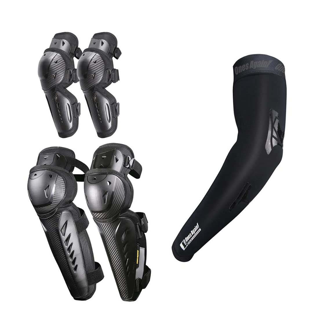 Best Motorcycle Knee Pads - Durable Motocross Knee & Elbow Protection Gear for Road Riding & Off-Road Adventures - Ideal for Bikers, Riders & Extreme Sports Enthusiasts