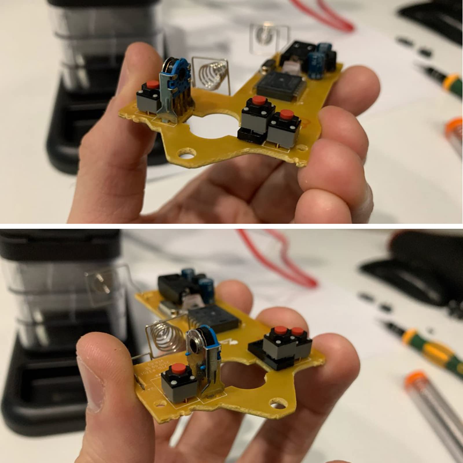 5PCS Kailh Mute Button 6x6x7.3mm Silent Micro Switch for Wireless Mouse - Smooth Clicking for Gaming, Office & Quiet Workspaces