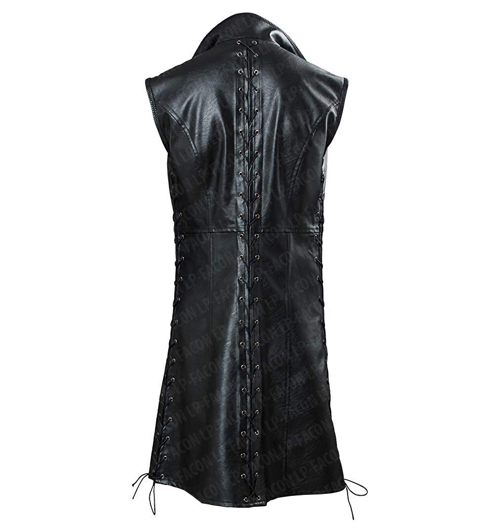 LP-FACON Men's DMC V Mysterious Cosplay Costume Leather Coat Jacket - Stylish Anime Gaming Outfit for Halloween, Cosplay Events & Themed Parties