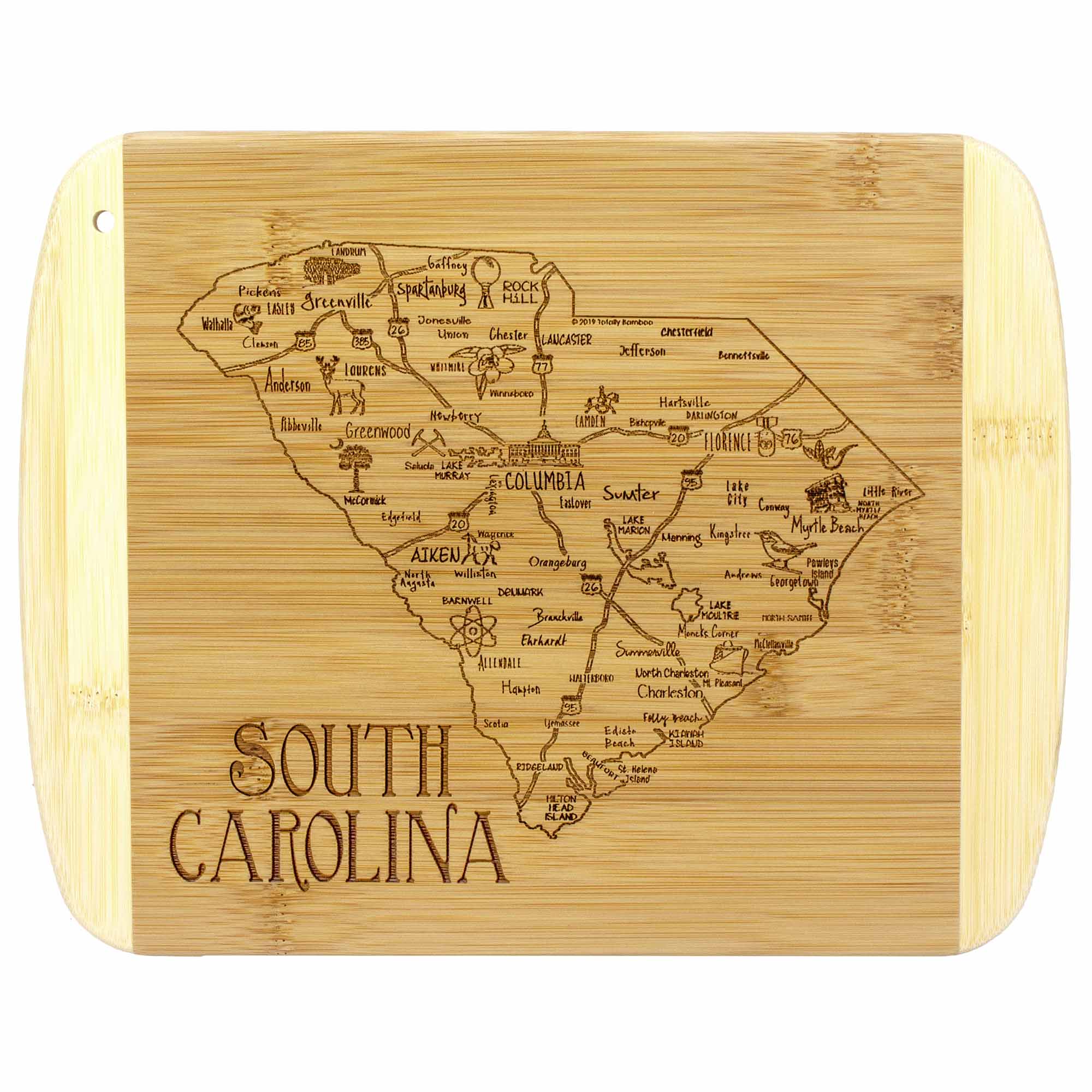 Premium South Carolina Wood Cutting Board - 11