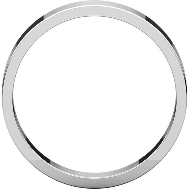 14K Gold 4mm Flat Wedding Band for Women - Elegant & Timeless Bridal Ring for Engagement, Anniversary, or Everyday Wear