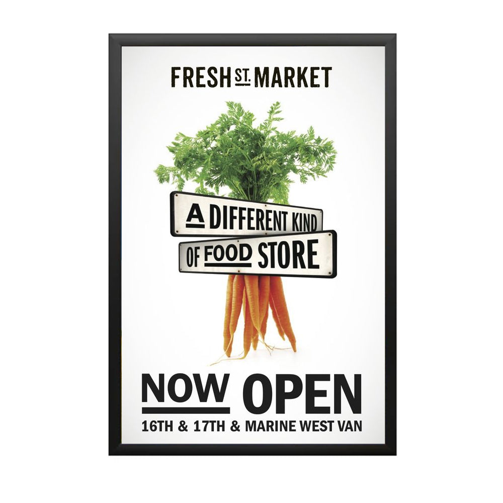 60x96 Large Snap Open Front Loading Poster Frame - 1 1/4