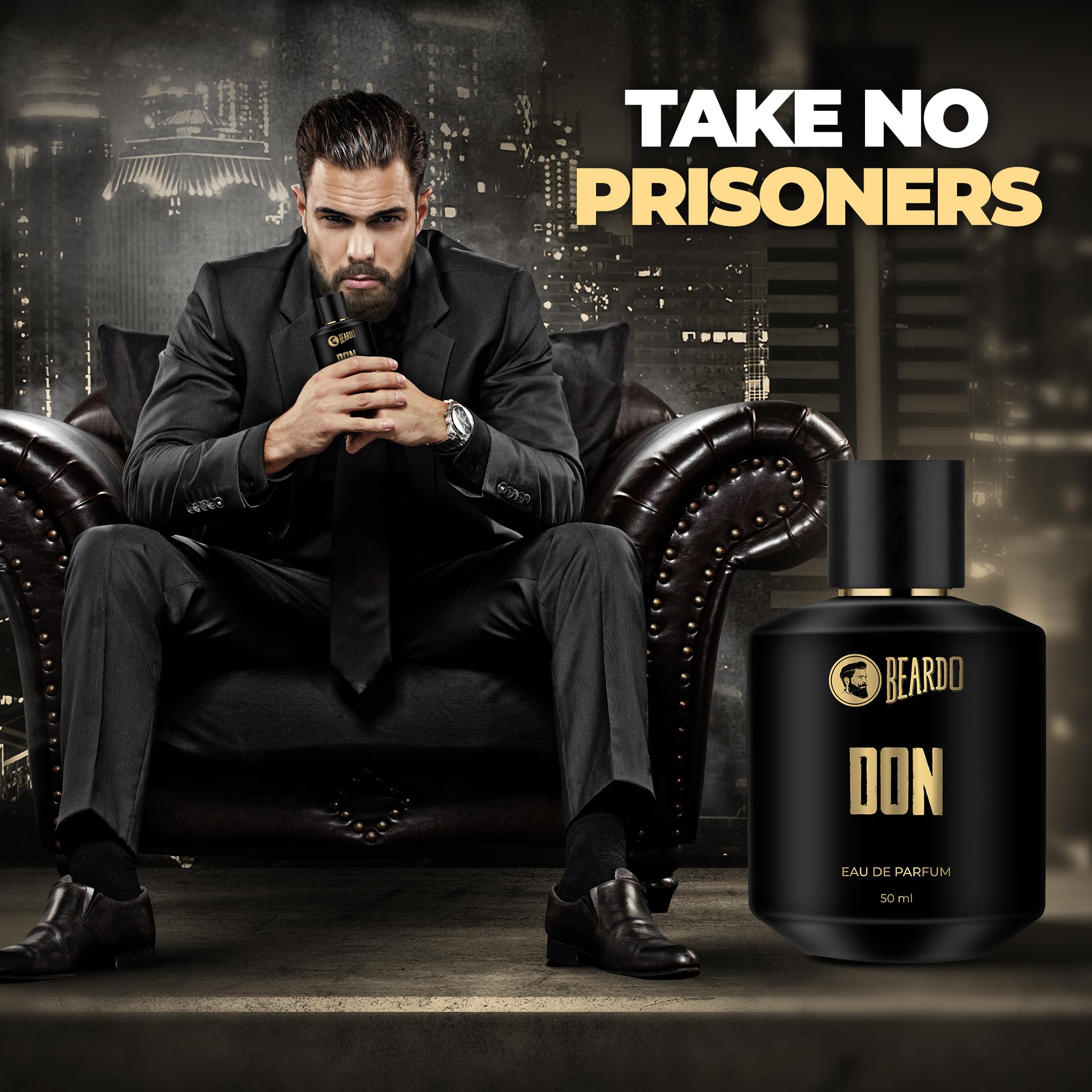 Beardo Perfume For Men - Don, 50ml Eau De Parfum | Long Lasting Fragrance with Melon, Jasmine & Vanilla Notes | Valentine's Day Gift for Husband, Boyfriend & Men | Perfect for Date Night, Office & Special Occasions