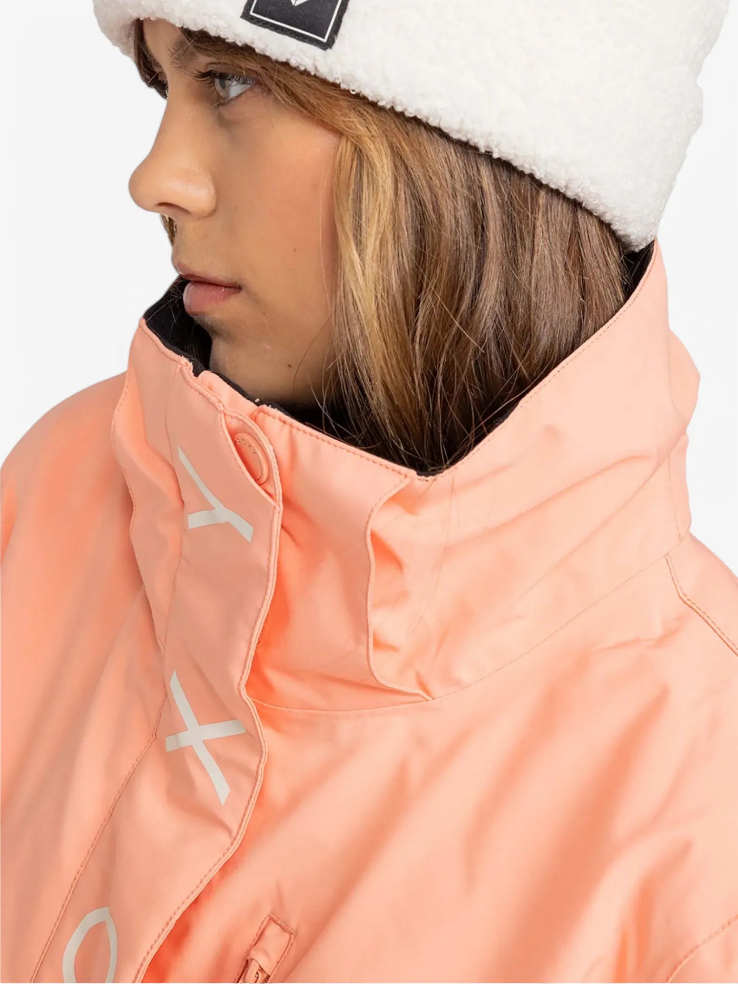 Roxy Jetty Solid NP Coral Snow Jacket - Women's Waterproof Winter Coat for Skiing, Snowboarding & Cold Weather Adventures