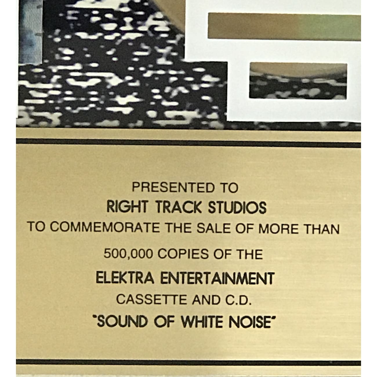 Anthrax Sound of White Noise RIAA Gold Album Award - Certified Music Collectible for Fans & Memorabilia Enthusiasts | Perfect for Display, Gifts & Rock Music Collections