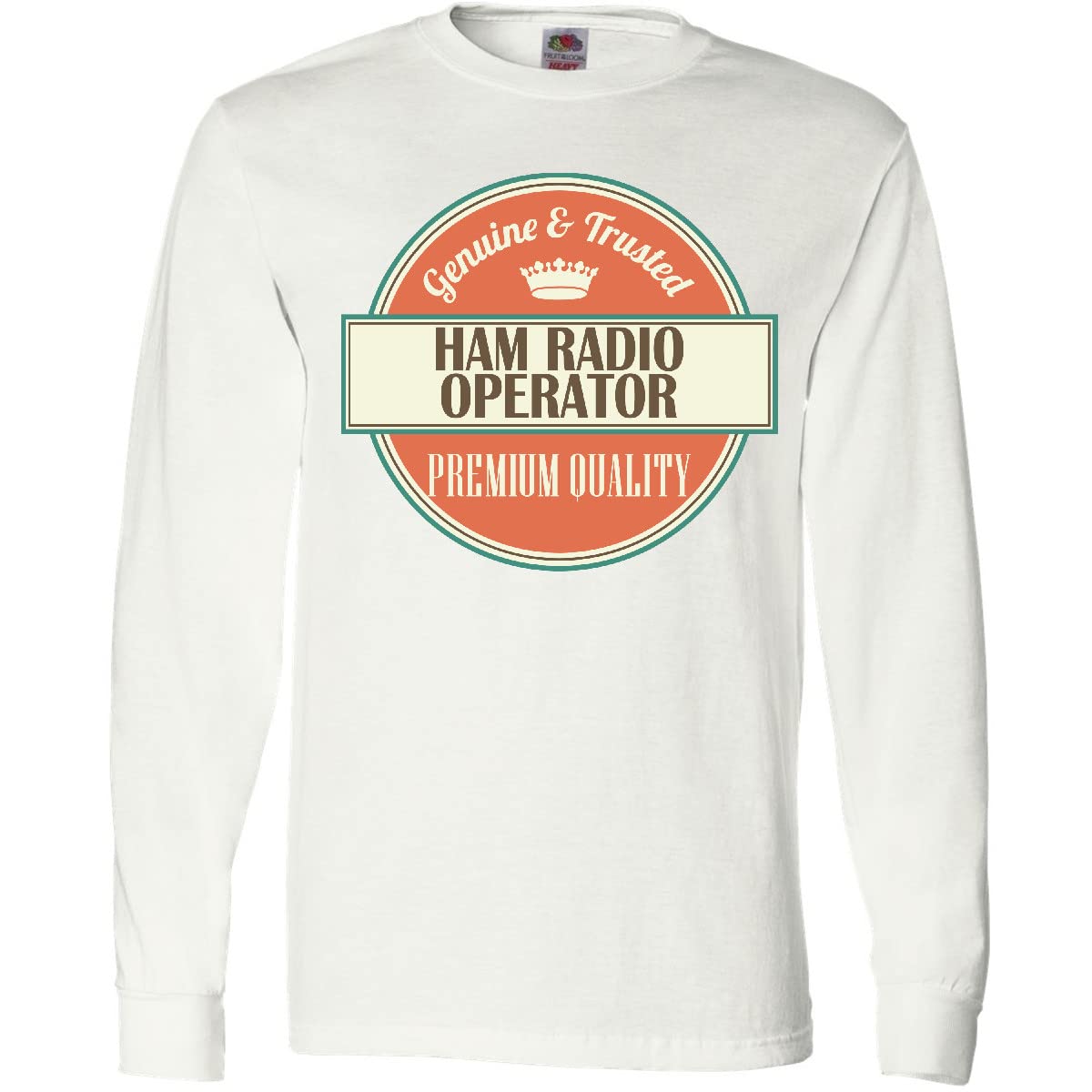 Inktastic Ham Radio Operator Funny Gift T-Shirt for Adults - Long Sleeve Cotton Tee for Radio Enthusiasts, Amateur Operators & Tech Lovers - Perfect for Casual Wear, Gifts & Ham Radio Events