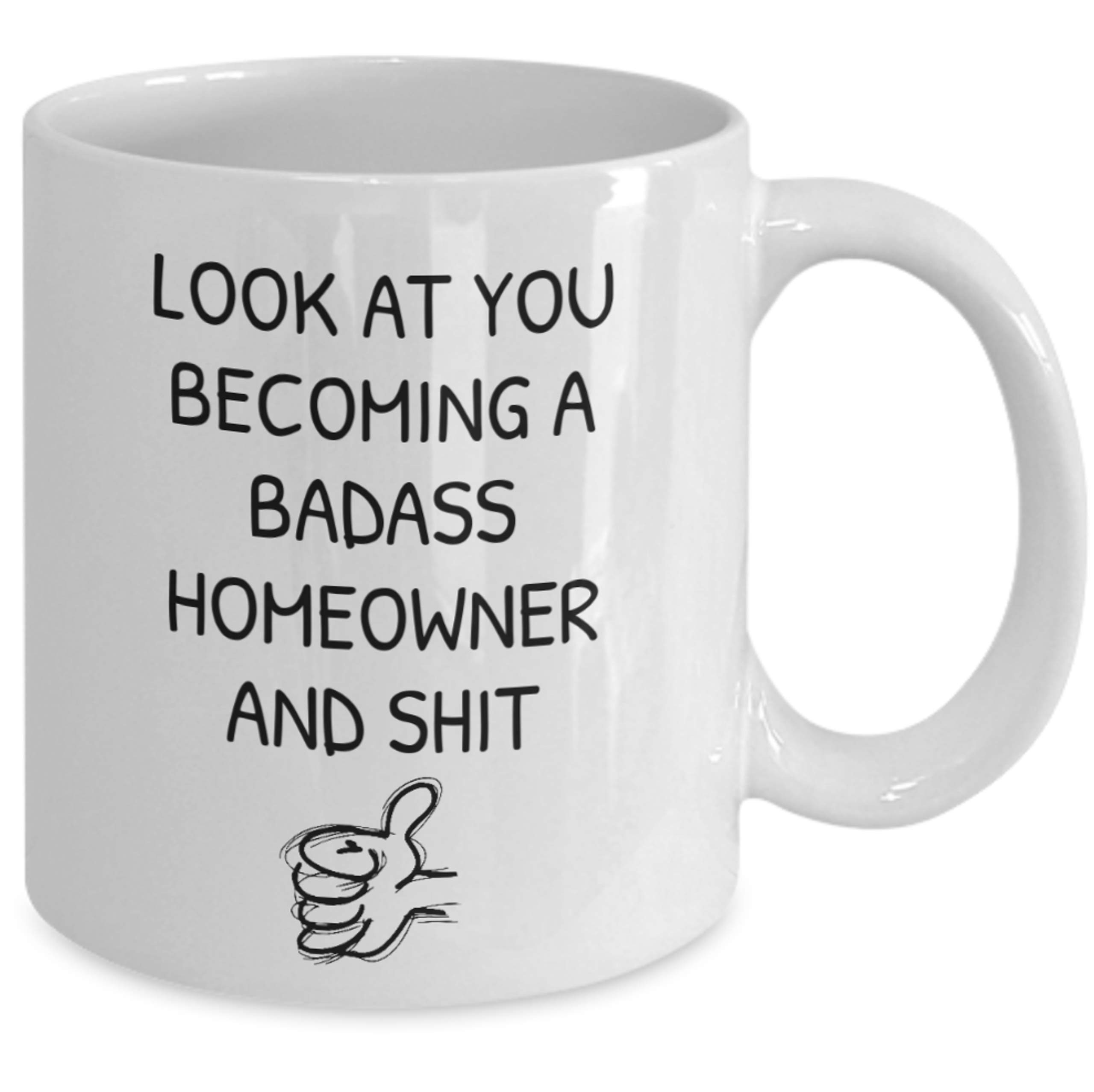 15 oz White New Homeowner Coffee Mug - Funny Housewarming Gift for Couples, Men & Women - Perfect for Coffee, Tea & Office Use