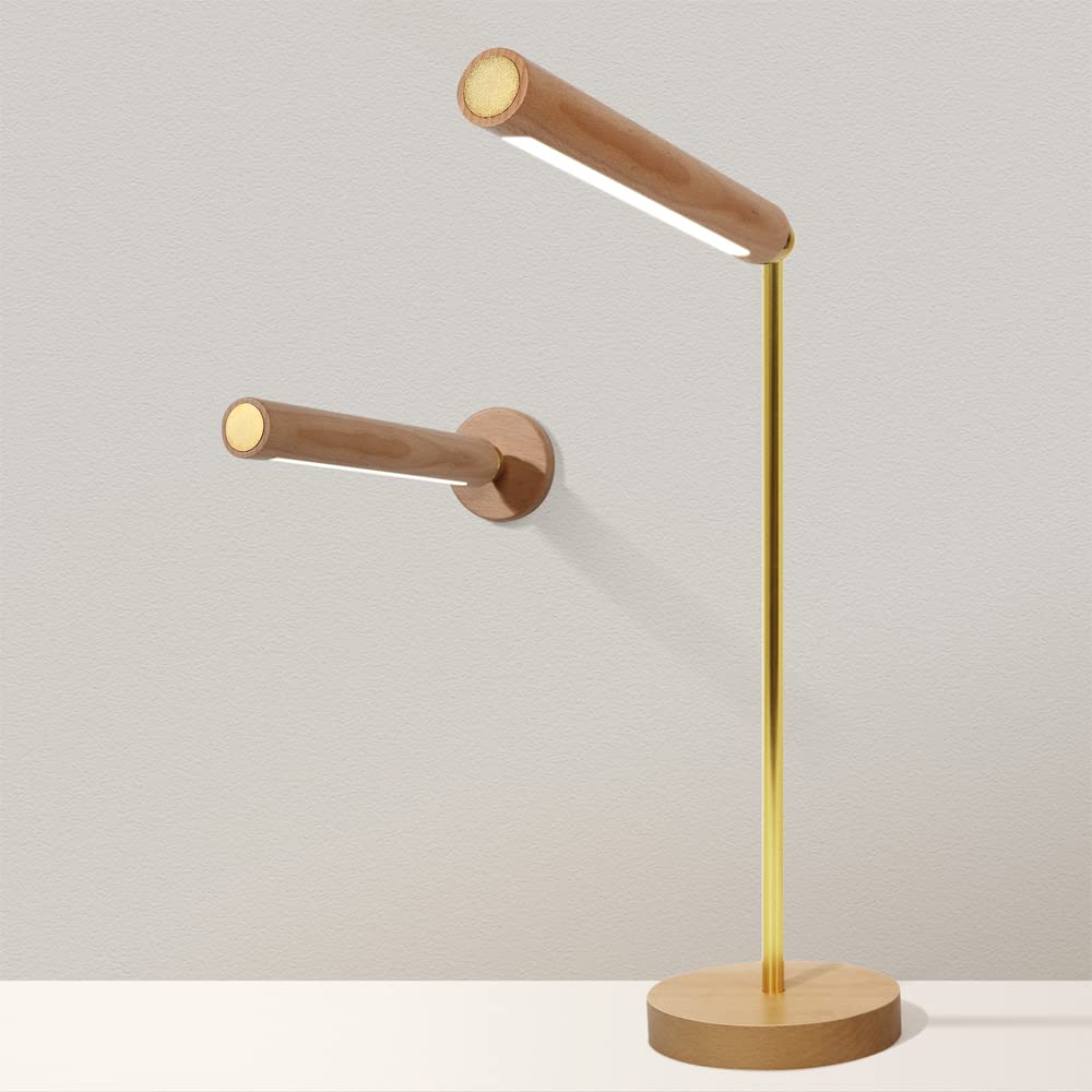 Rechargeable Magnetic LED Desk Lamp with Stepless Dimming & Touch Control - 4000K Natural Light Eye Protection for Home Office, Bedside, Bedroom & Dorm - Perfect for Reading, Studying & Nightstand Decor
