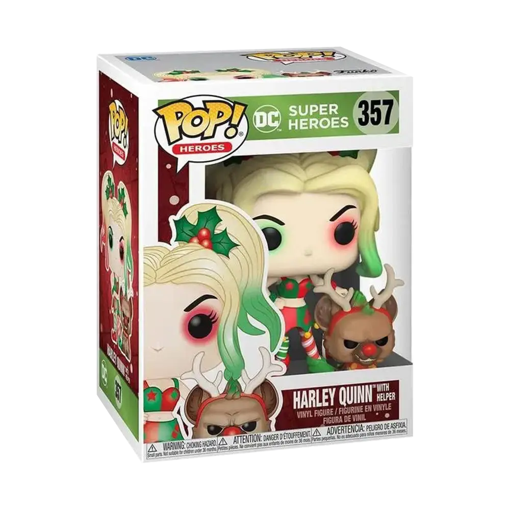 Funko POP! Harley Quinn With Helper - Collectible Vinyl Figure - DC Comics Batman Villain - Perfect for Display, Gifts & Pop Culture Fans