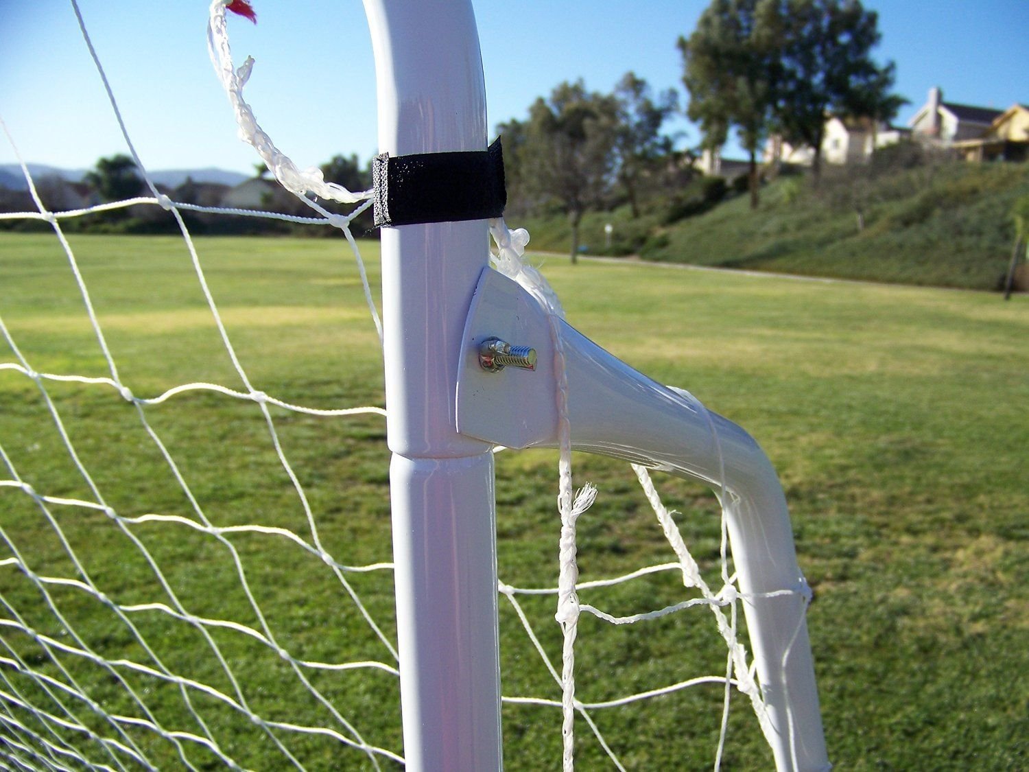 12x6 Ft Powder Coated Galvanized Steel Soccer Goal with Net - AYSO Regulation Size Portable Training Goal for Backyard, Practice & Games | All-Weather Durable Construction | 1 Year Warranty | Perfect for Youth Soccer Training, School PE Classes & Family Backyard Fun