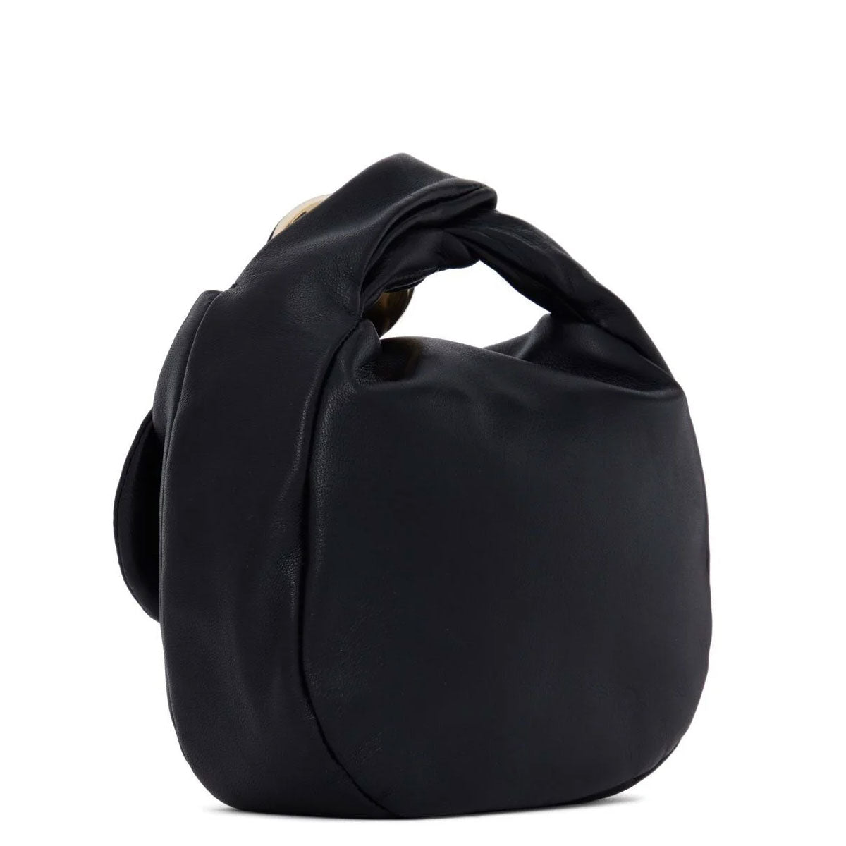 Premium Genuine Leather Sphere Pouch - Small Black for Wallet, Keys & Jewelry | Compact Travel Organizer & Everyday Carry Pouch