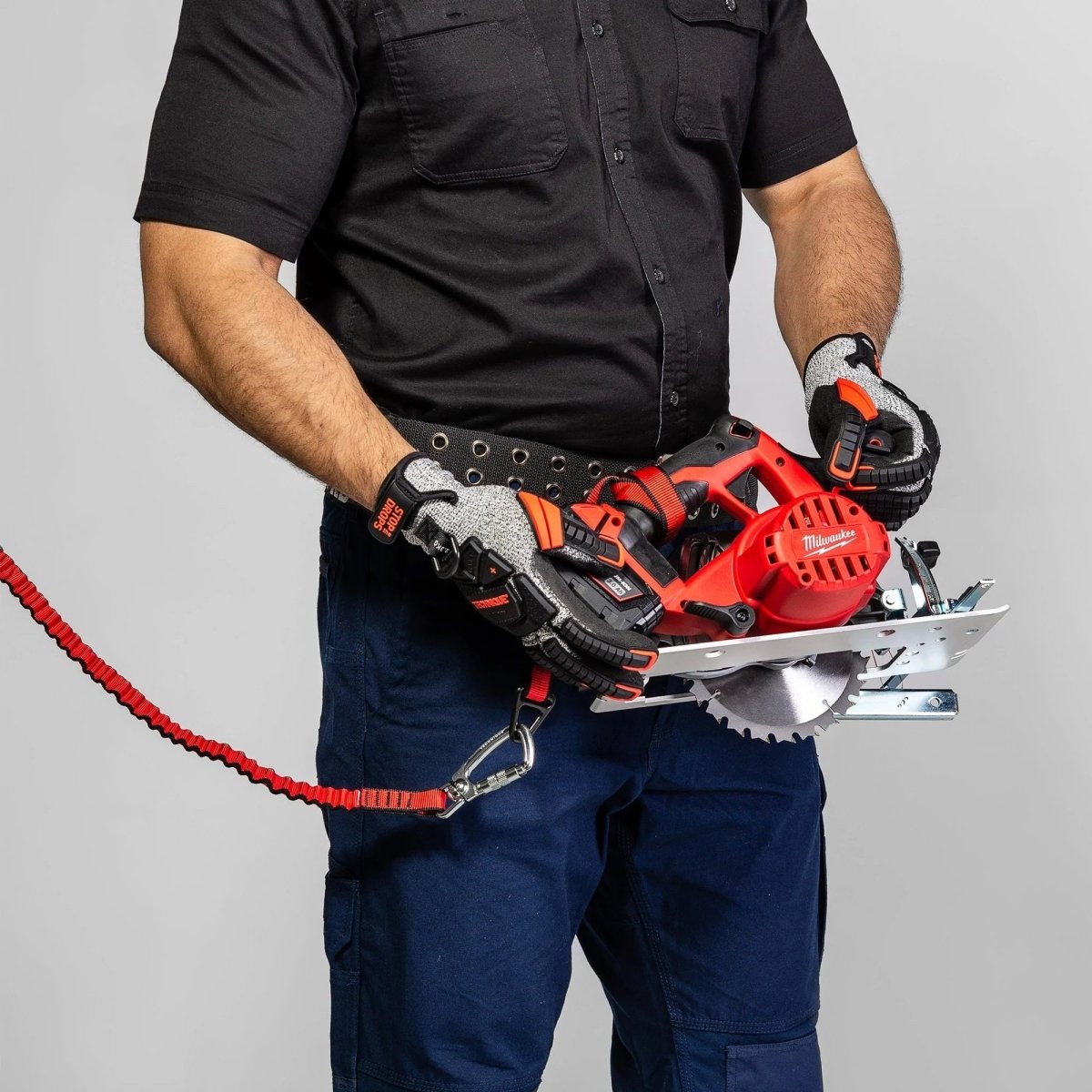 Heavy Duty Tool Hitch Tether Connectors - Secure Gripps for Construction & Roofing Safety - Perfect for Ladders, Scaffolds & Fall Protection Gear