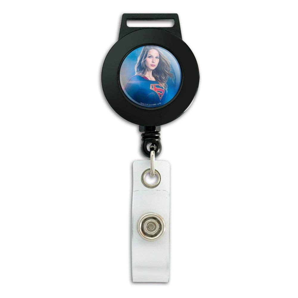 Supergirl TV Series Retractable Lanyard with ID Badge Holder - Perfect for Cosplay, Conventions, and Office Security Access