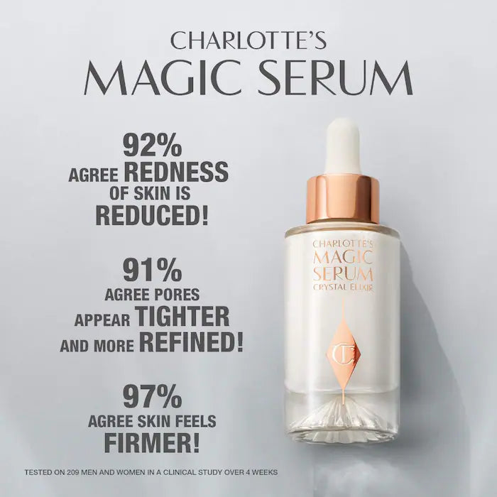Charlotte Tilbury Magic Serum with Vitamin C - Brightening & Anti-Aging Face Serum for Glowing Skin | Day & Night Skincare Routine