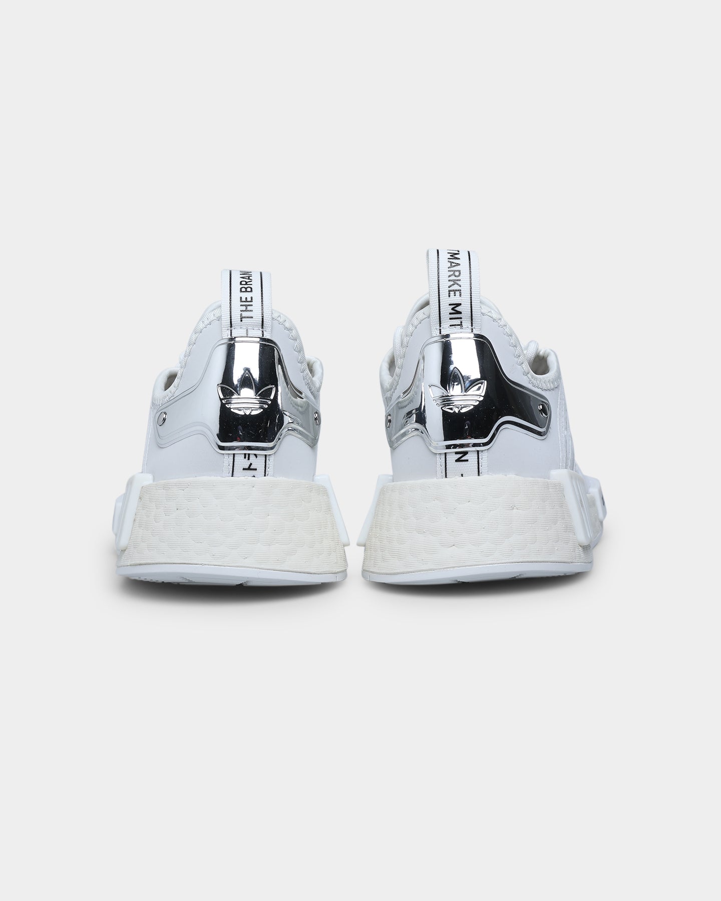 Adidas Women's NMD_R1 Running Shoes - Crystal White/Silver Metallic | Lightweight Comfort for Gym, Jogging & Casual Wear