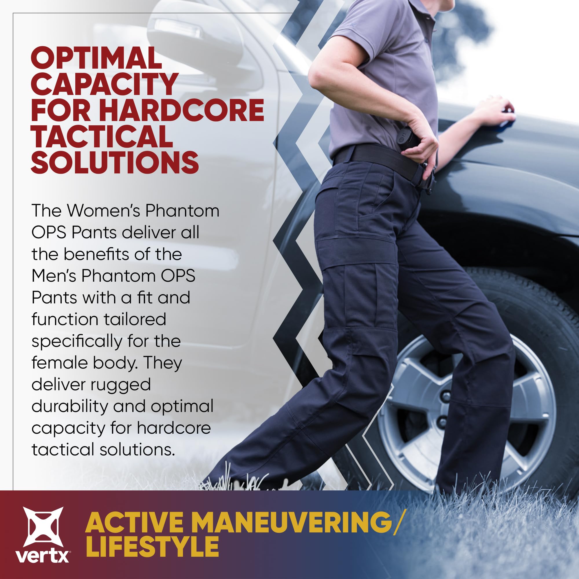 Vertx Women's Phantom Ops Tactical Pants - Durable Outdoor & Range Pants for Hiking, Shooting & Tactical Training