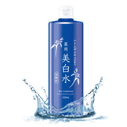 Meishoku Yukisumi Hatomugi Job’s Tears Toner 500ml - Brightening & Hydrating Facial Toner for Clear Skin | Perfect for Daily Skincare Routine & Acne-Prone Skin