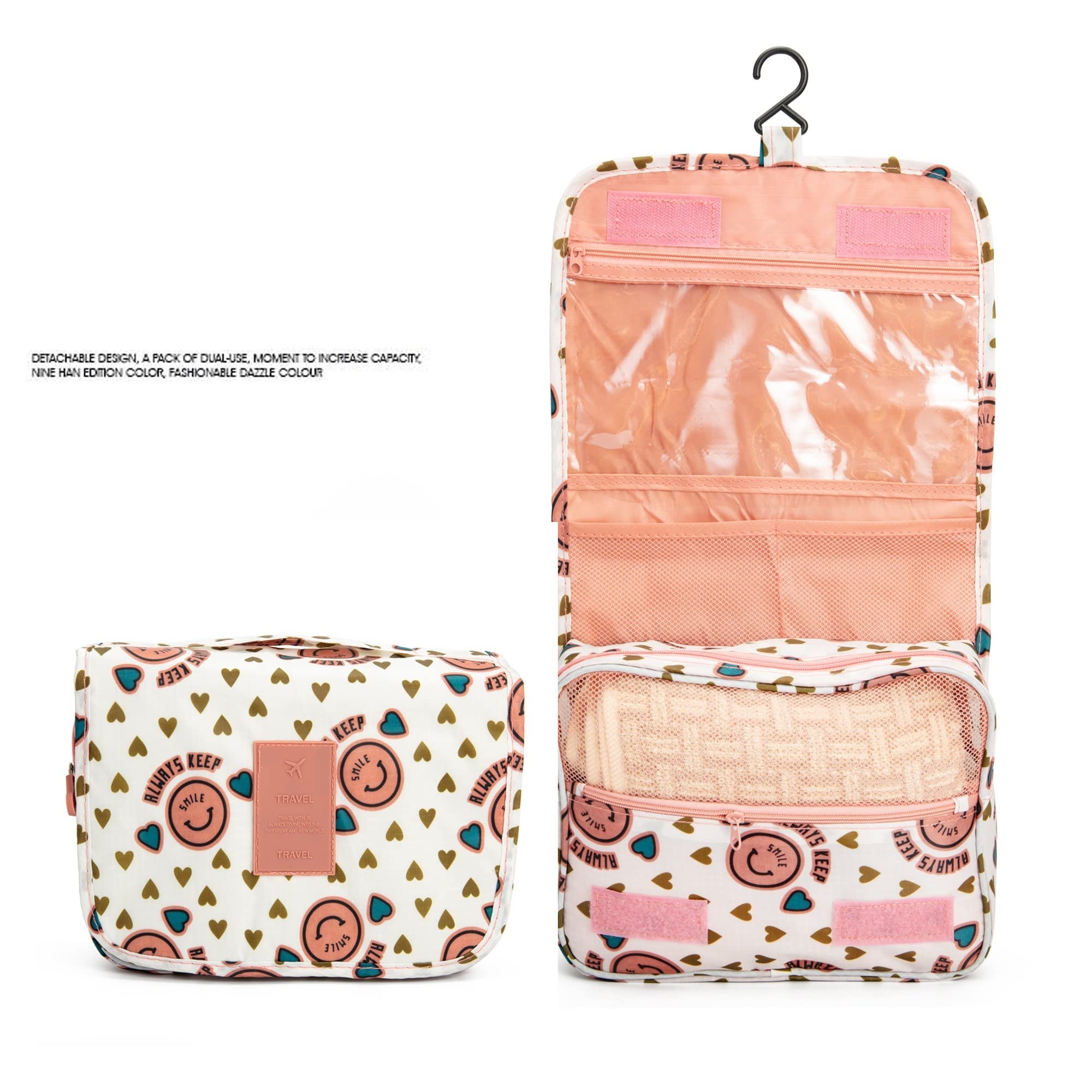 Large Hanging Toiletry Bag - Waterproof Travel Organizer for Men & Women - Perfect for Bathroom, Shower & Makeup Essentials