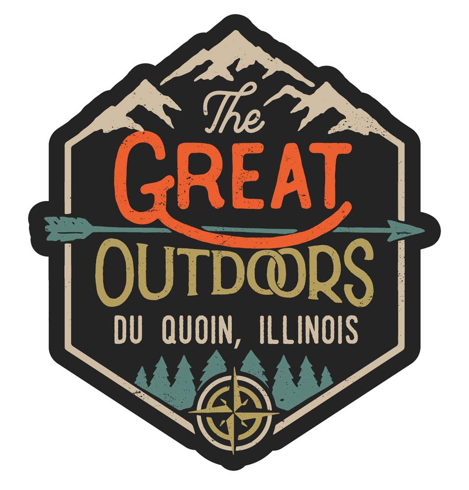 Du Quoin Illinois The Great Outdoors 4-Inch Refrigerator Magnet - Perfect for Fridge, Office & Home Decor, Travel Souvenirs