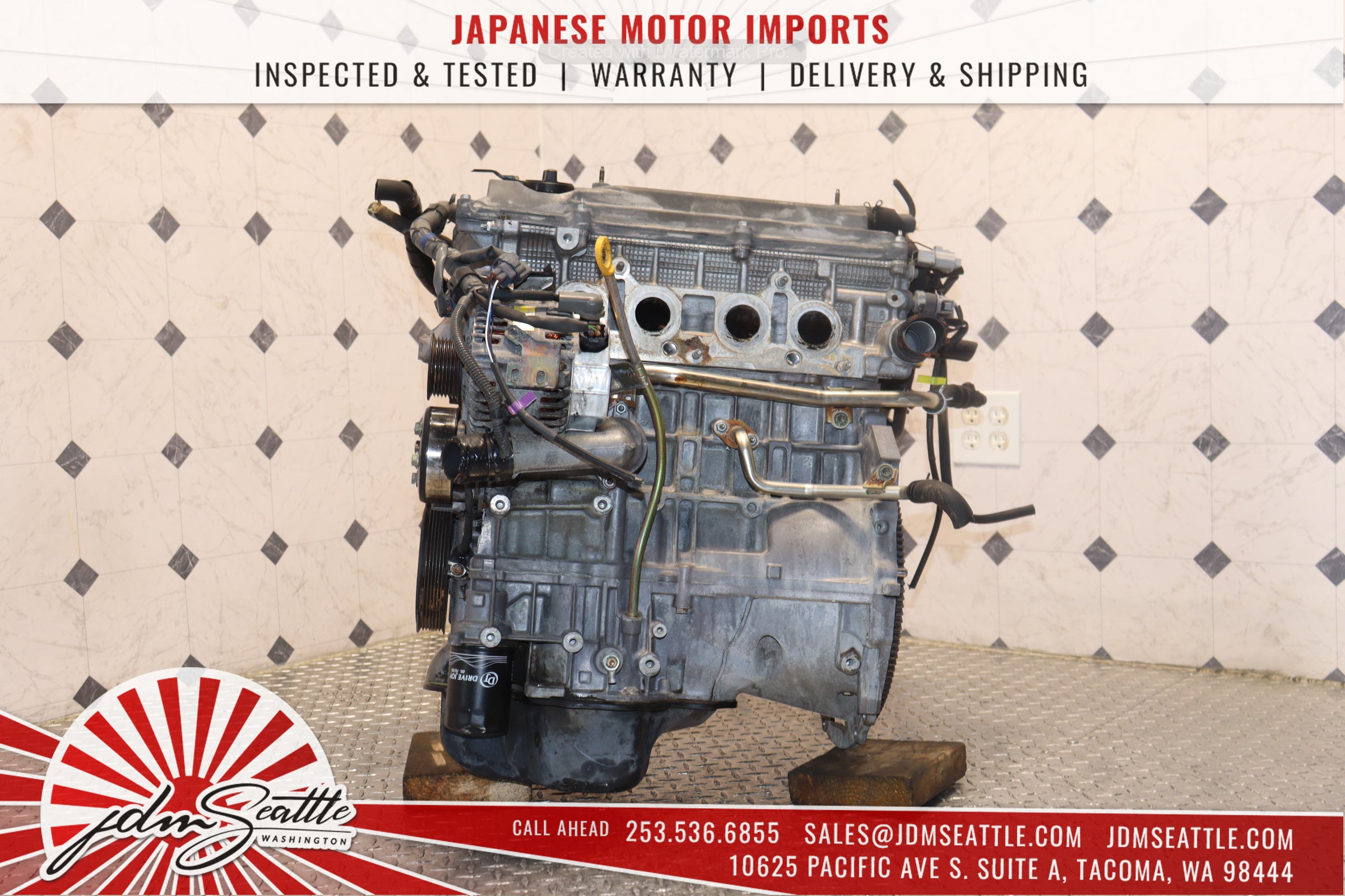 JDM 2AZ-FE Engine 2.4L for 2005-2010 Scion TC - Replacement Motor for Improved Performance | Perfect for Engine Swap & Car Restoration Projects
