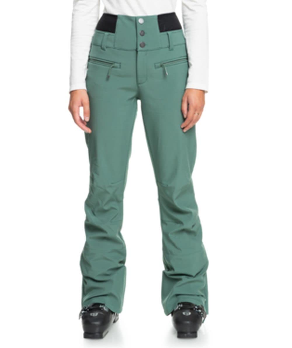 Roxy Women's Rising High Snow Pants - Waterproof Insulated Ski Pants for Winter Sports & Outdoor Activities