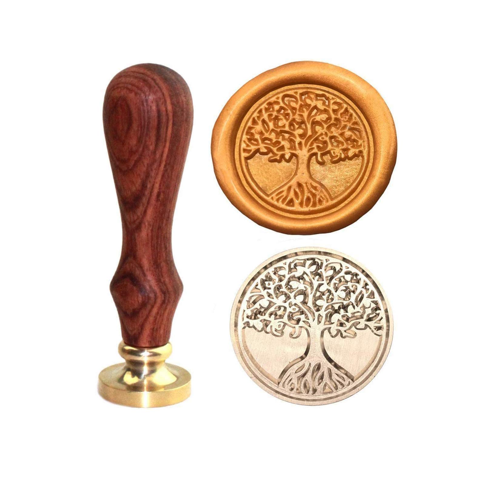 741pcs Wax Seal Kit with 24 Colors Wax Beads, Handle, Stamp Head, Melting Spoon, Wooden Warmer, 4 Candles & 12 Envelopes - Perfect for Wedding Invitations, Scrapbooking & DIY Crafts