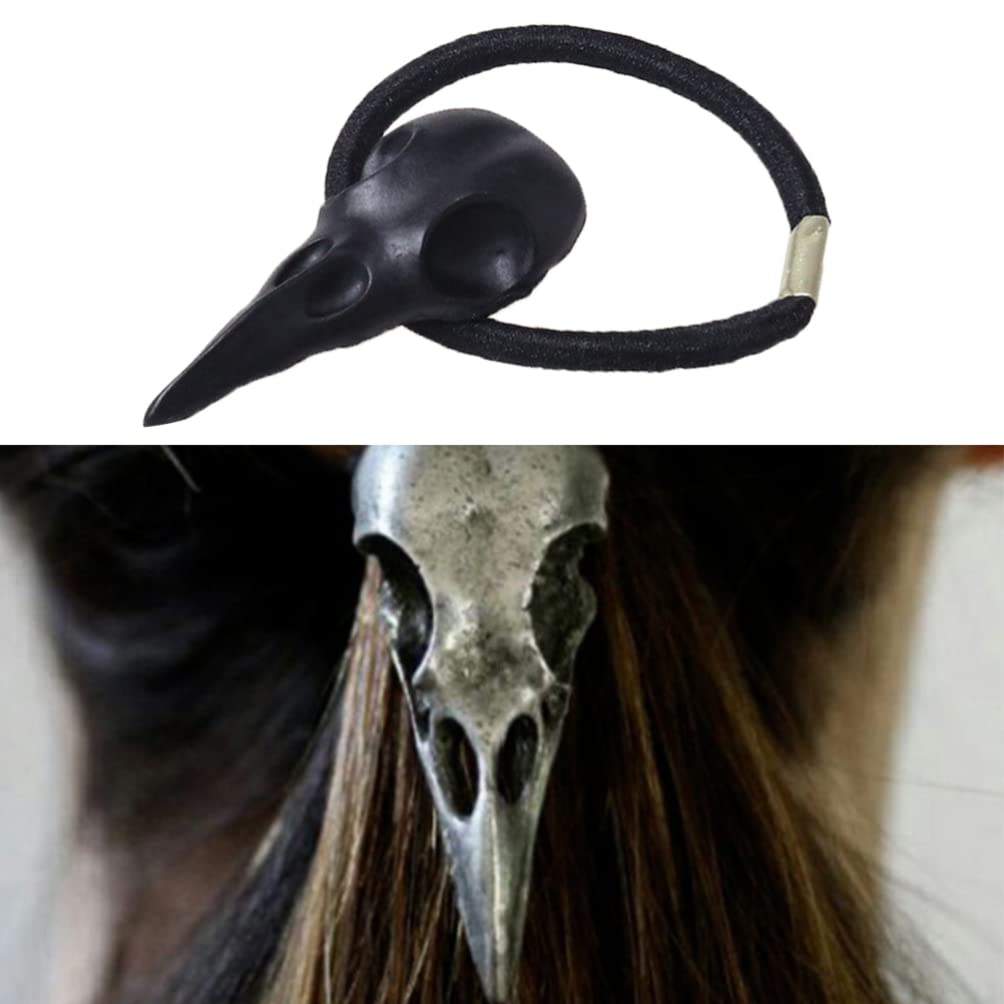 KALLORY Hair Ties - Soft Elastic Hair Bands with Skull Design for Women & Girls | Perfect for School, Workout, Sports, and Everyday Use