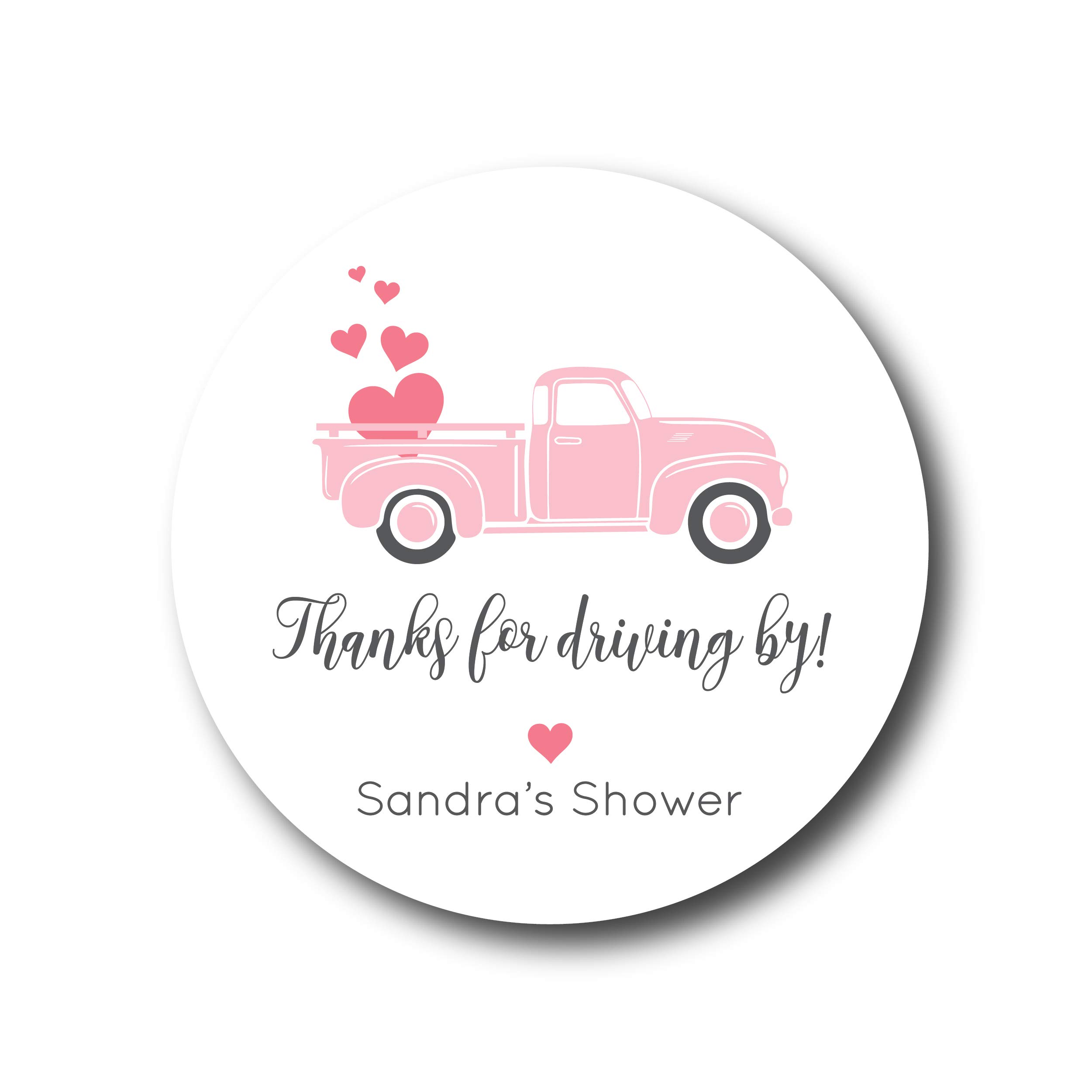 Pink Truck Decal Stickers - Waterproof Vinyl Decals for Cars, Trucks, Laptops - Perfect for Vehicle Customization & Personalization | Great for Gifts, DIY Projects, Road Trips