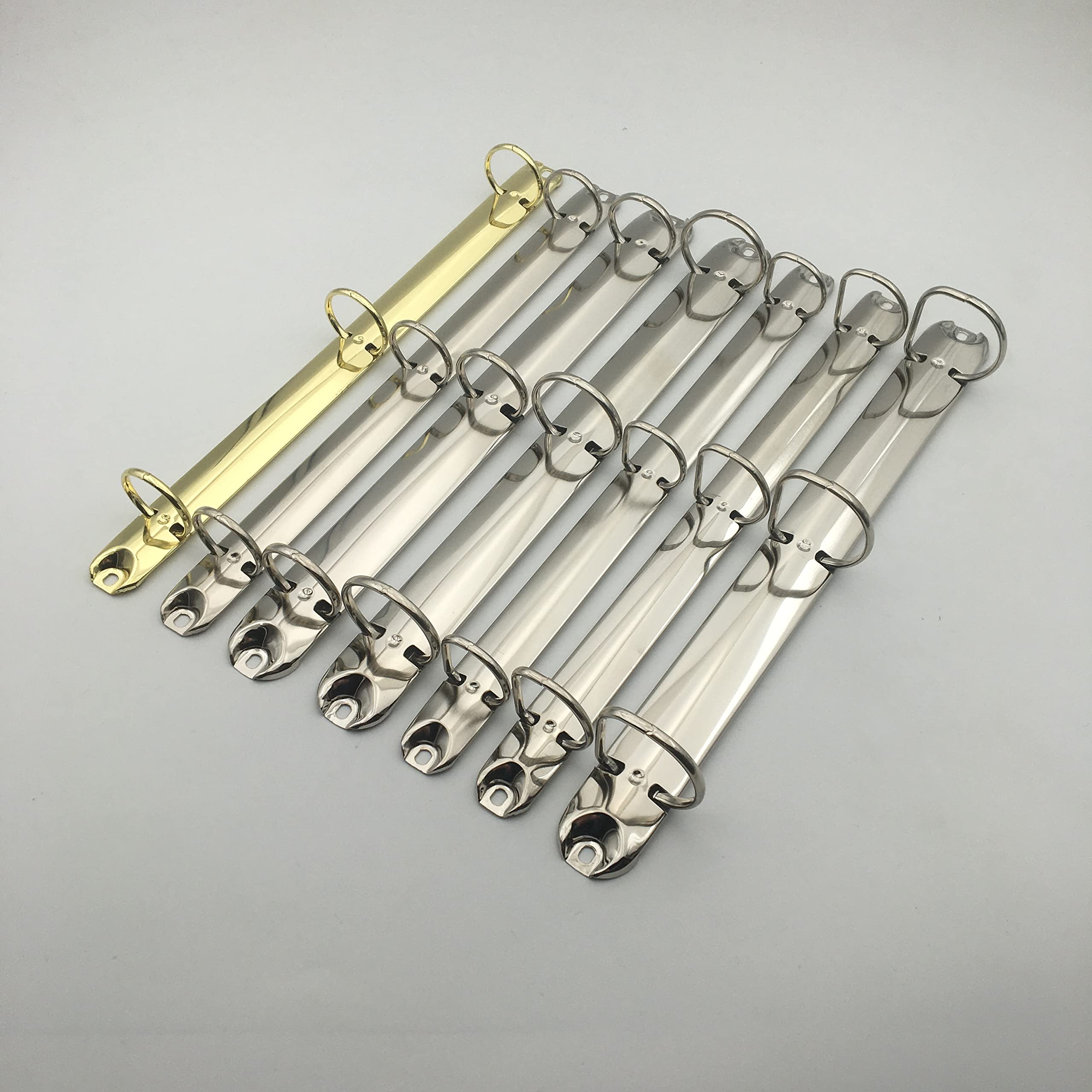 2Pcs Metal Standard Letter Size Notebook 3-Ring Binder Replacement Kit - 25mm (26 Base Width) with 3 O-Rings | Loose Leaf Binding Spines Combs for Personal Organizers, Planners & DIY Projects | Perfect for Office, School & Home Organization