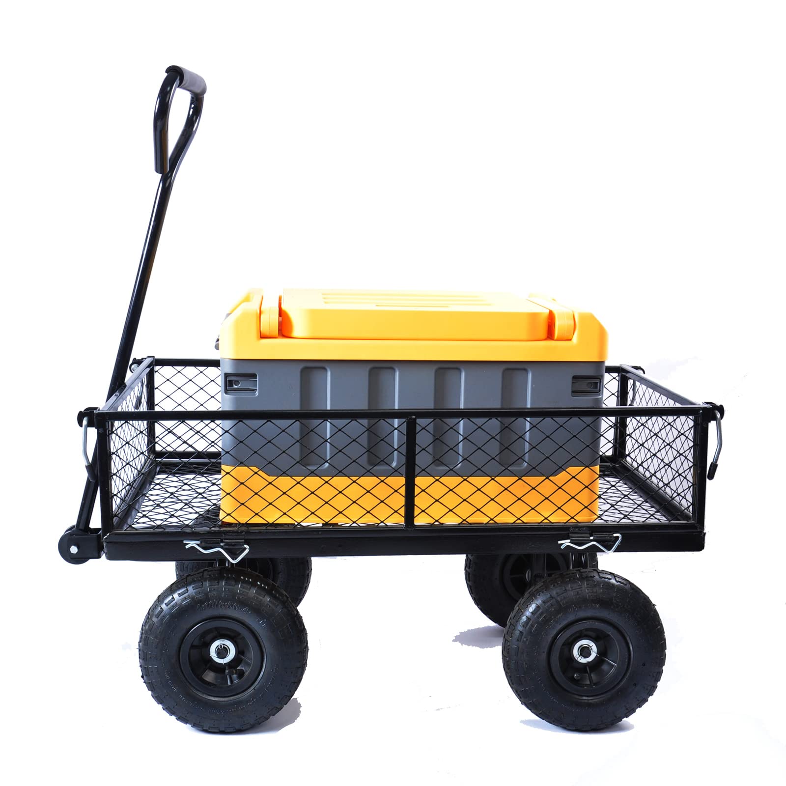 Heavy Duty Utility Garden Wagon Cart with Removable Sides - 560 Lbs Capacity, 10