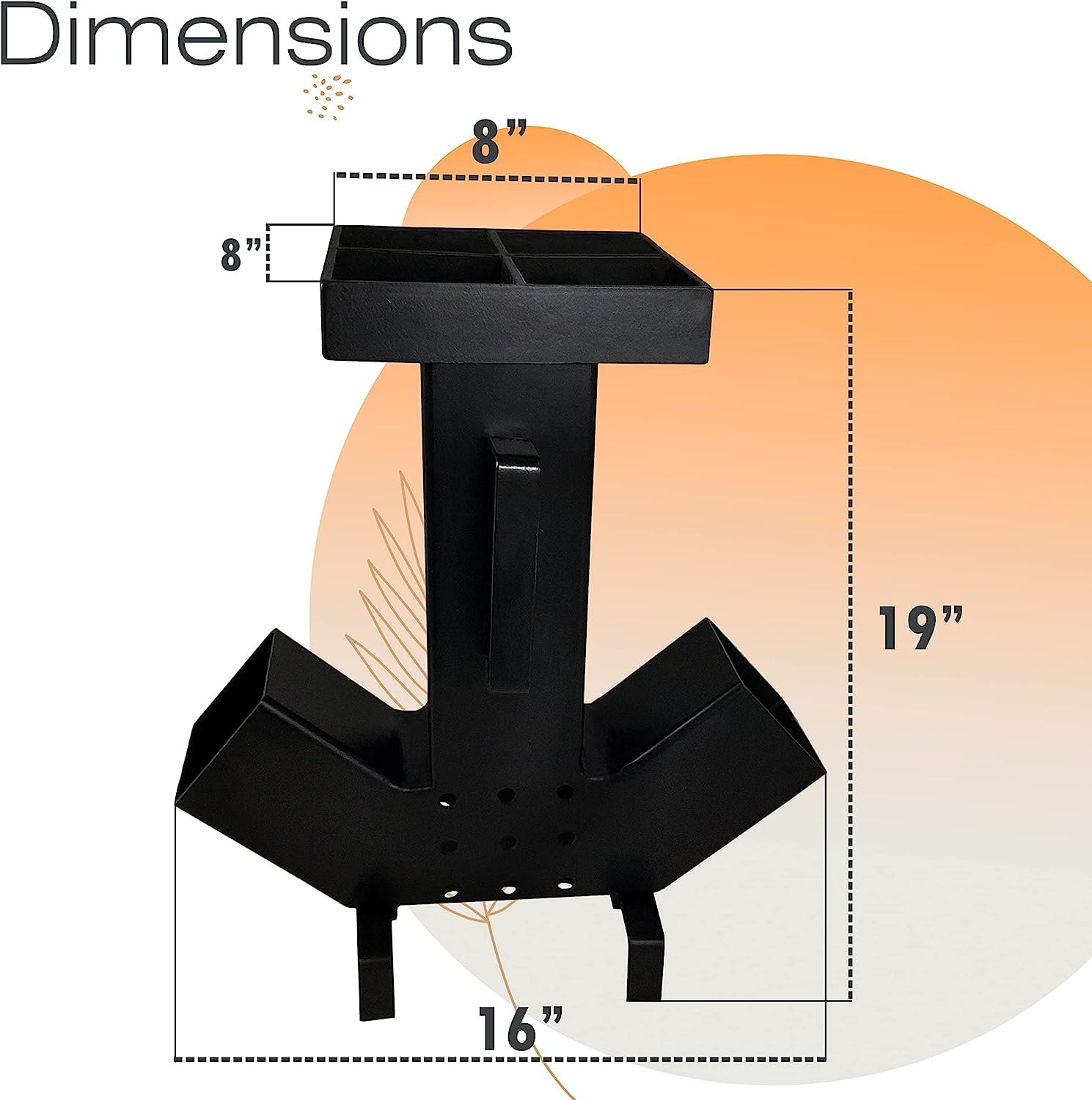 FEBTECH Portable Camping Rocket Stove - Large Dual-Side Fuel Chamber with Self-Feeding Design - Removable Top for Easy Cleaning - Perfect for Outdoor Cooking, Picnics, Camping & Hunting Adventures - Ideal for Backpacking, Emergency Preparedness & Survival Situations