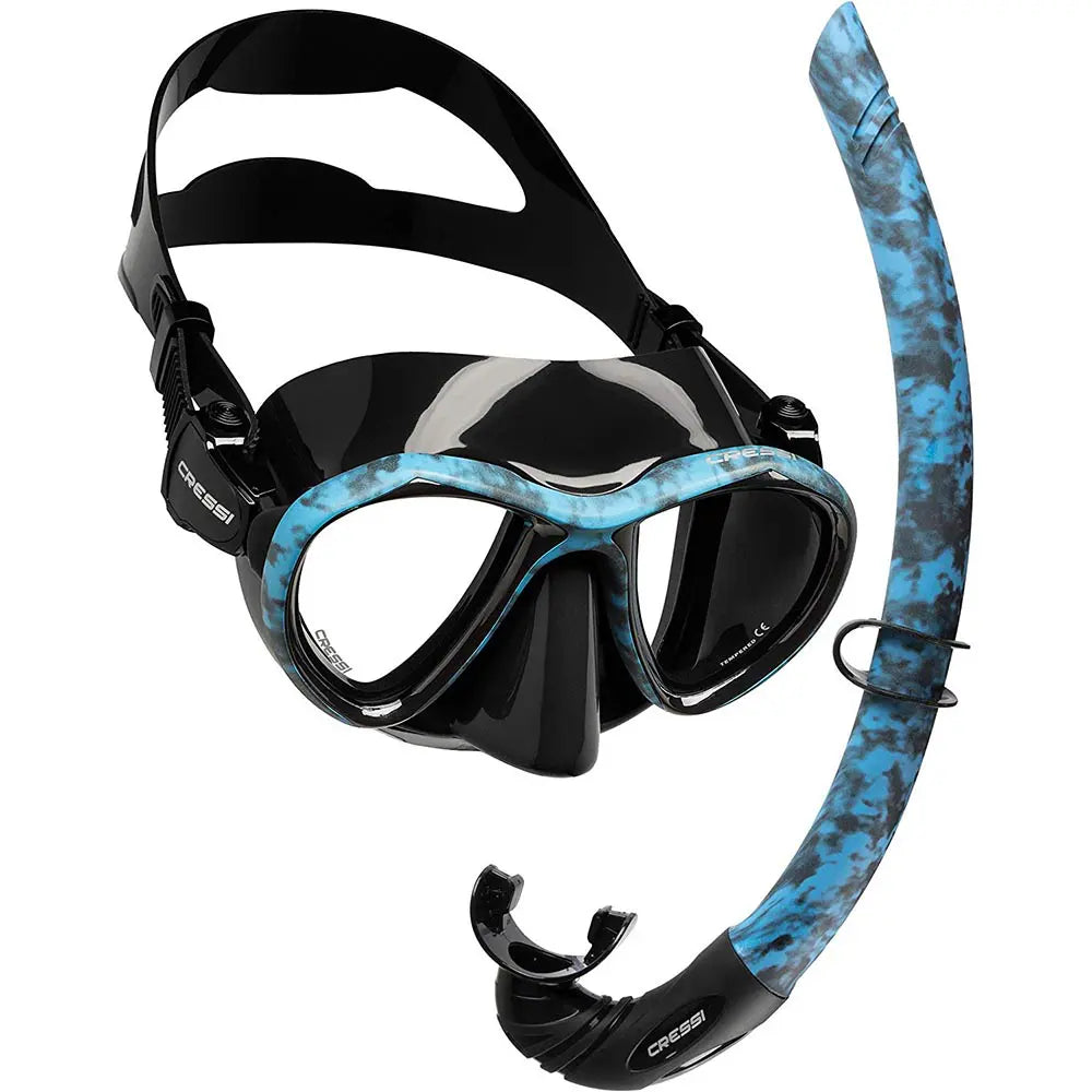 Cressi Metis Scuba Diving Mask with Free Snorkel Set - Professional Snorkeling Gear for Ocean Exploration & Underwater Adventures