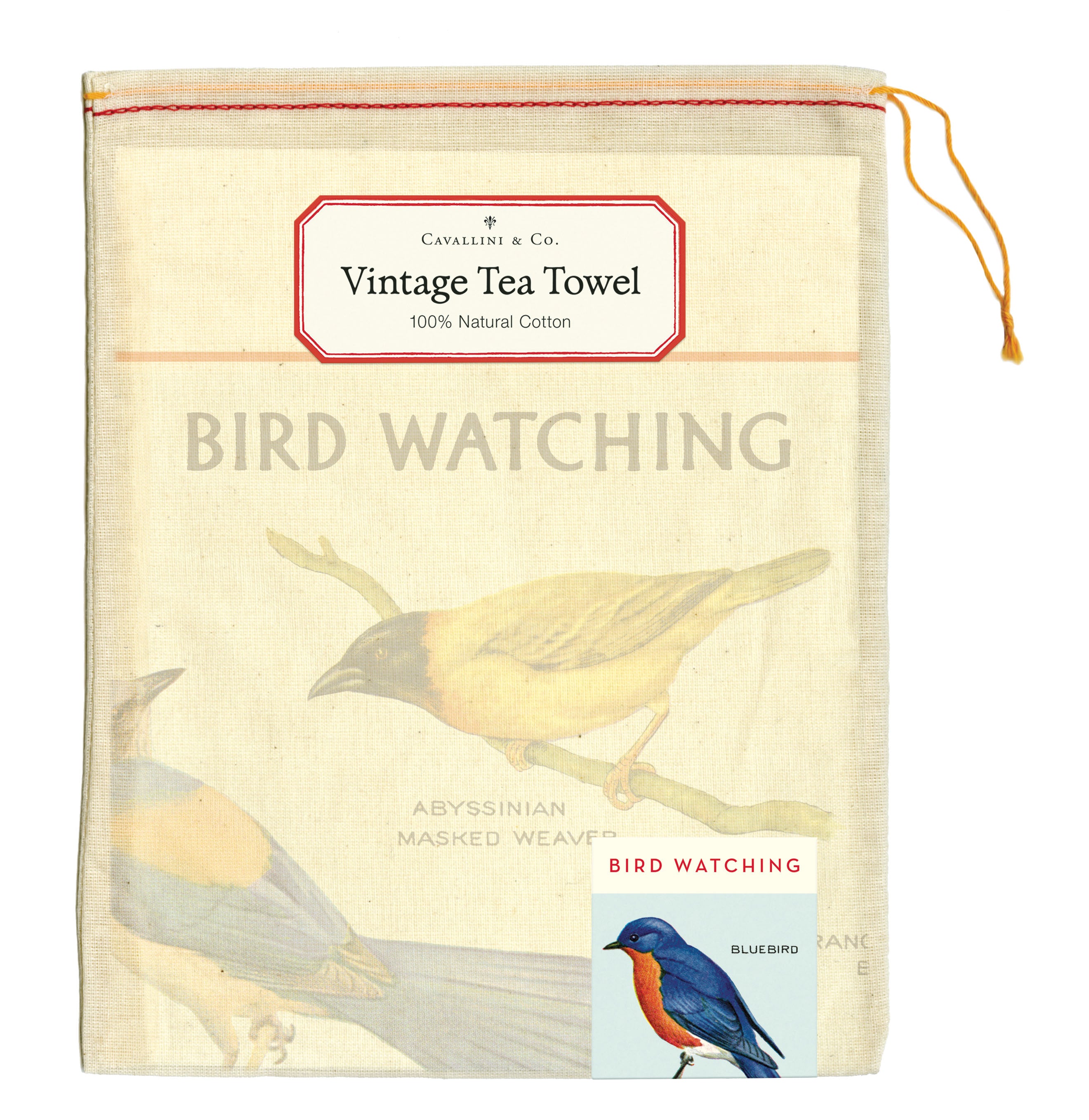 Bird Watching Tea Towel - Premium Cotton Kitchen Towel with Bird Lover Design - Perfect for Birdwatching Enthusiasts & Home Decor