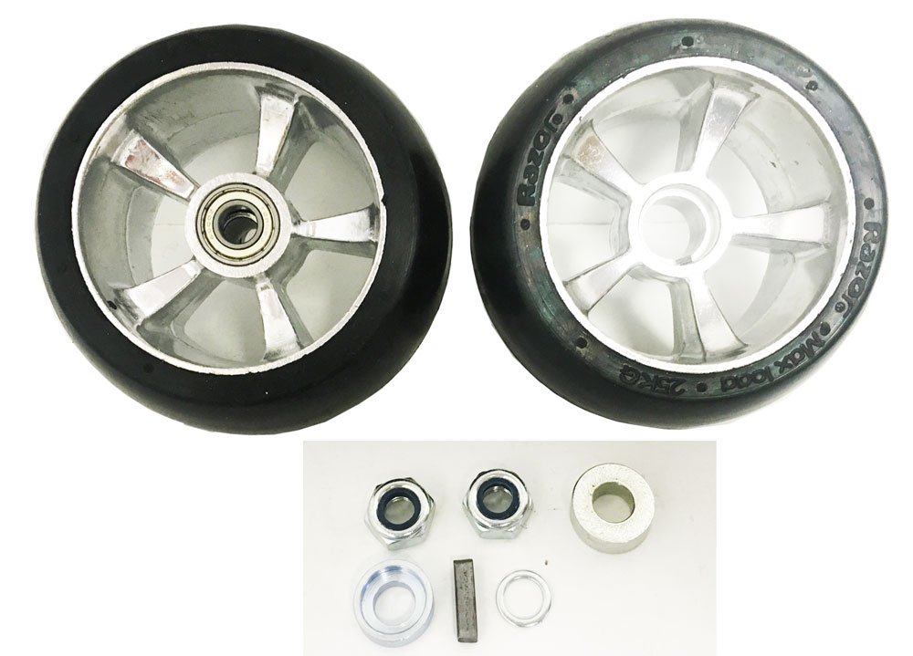 Razor Groundforce Rear Wheel Replacement Set - Compatible with Razor Dirt Bikes & Scooters - Durable Alloy Wheels for Off-Road & Urban Riding - Perfect for Kids & Teens Outdoor Adventures