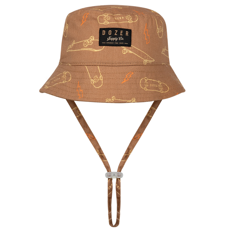 Kooringal Rust Bowrall Baby Bucket Hat - Sun Protection for Infants & Toddlers - Perfect for Beach, Park, and Outdoor Adventures