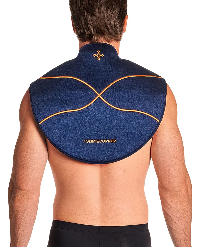 Tommie Copper Infrared Therapy Neck Wrap - Rechargeable Red Light Therapy Device for Muscle Pain Relief & Arthritis Support | Unisex Design for Home & Office Use