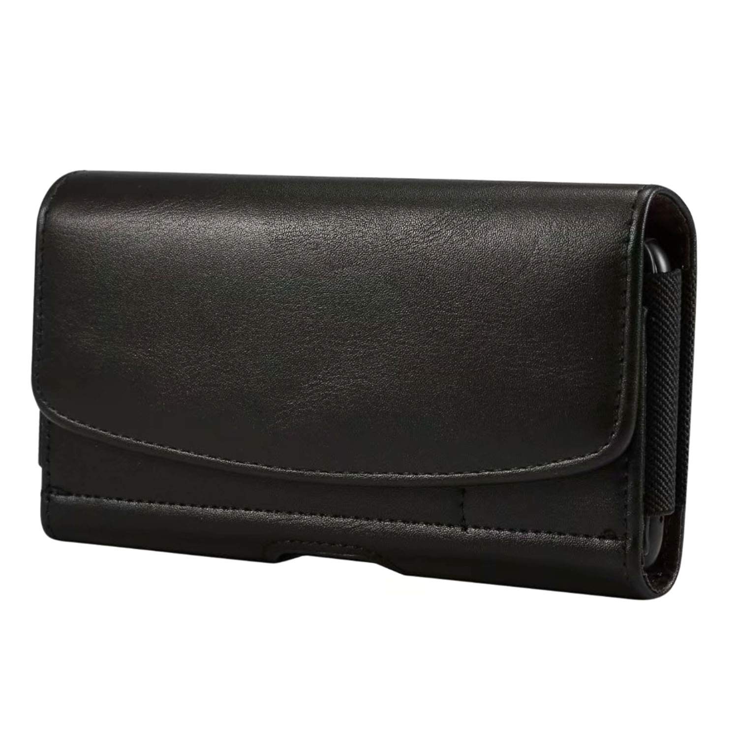 Premium Leather Belt Clip Holster Case for iPhone 12/13 Pro Max & Samsung Galaxy A22/A52s - Secure Phone Holder with Magnetic Closure (Black) - Perfect for Work, Outdoor Activities & Hands-Free Convenience