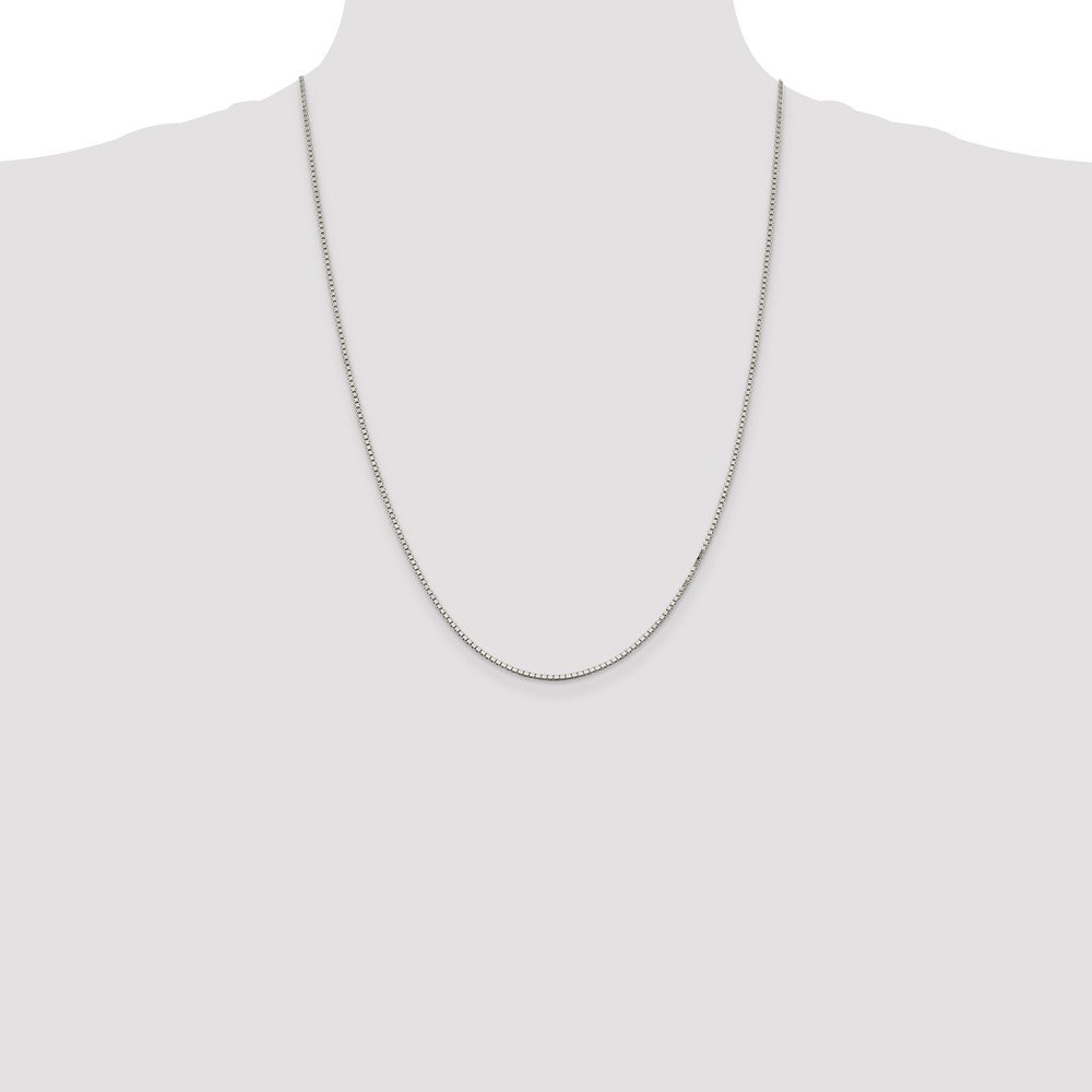 925 Sterling Silver 1.5mm Box Chain Necklace - Durable Lobster Clasp for Secure Fit | Perfect for Layering, Gifts & Everyday Wear