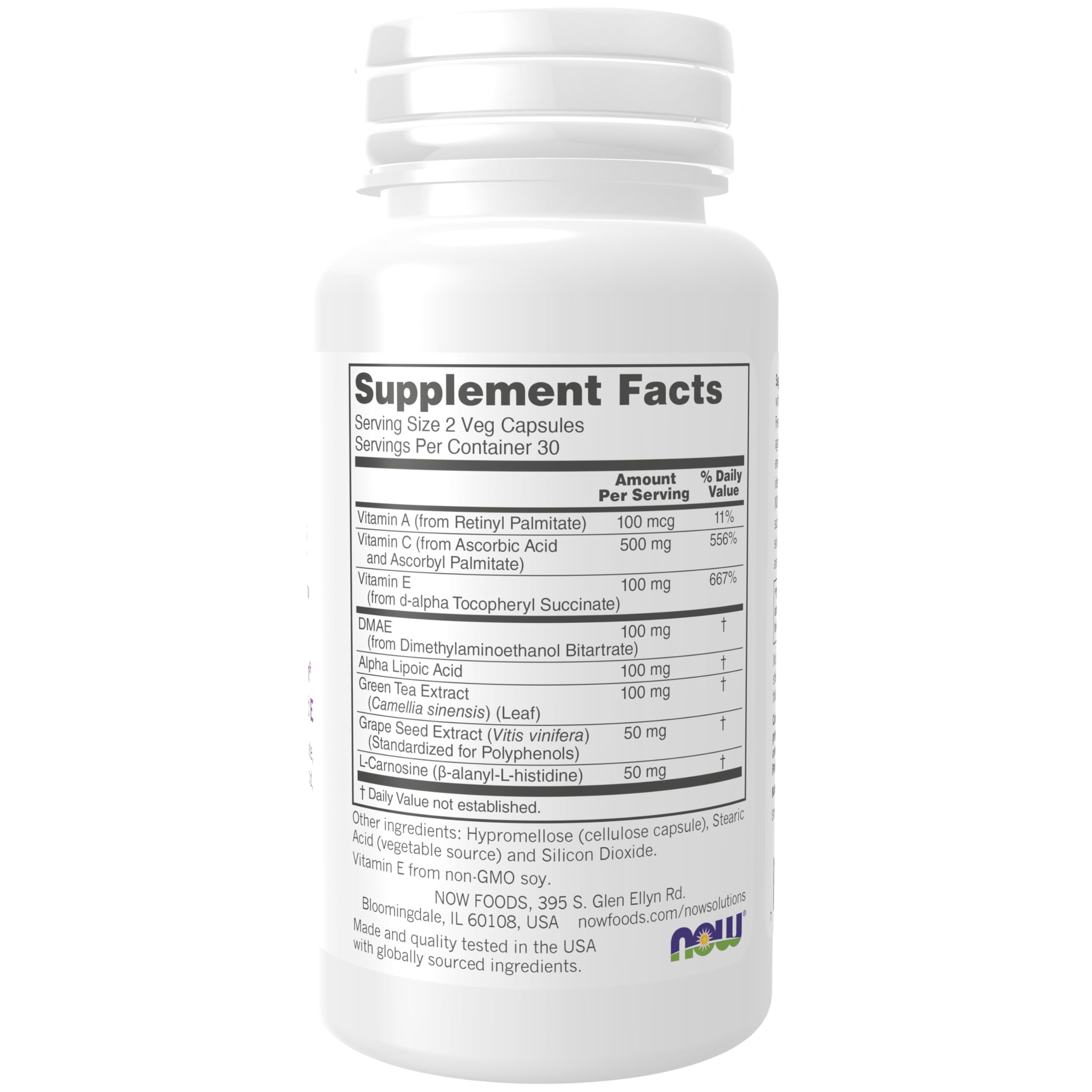 NOW Foods Wrinkle Rescue Capsules with Vitamins A, C & E - Anti-Aging Supplement for Skin Hydration & Elasticity - 60 Count - Perfect for Daily Skincare Routine & Travel