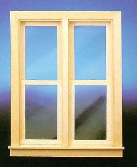 Miniature Working Double-Hung Dollhouse Windows - Perfect for DIY Dollhouse, Model House & Miniature Room Decor