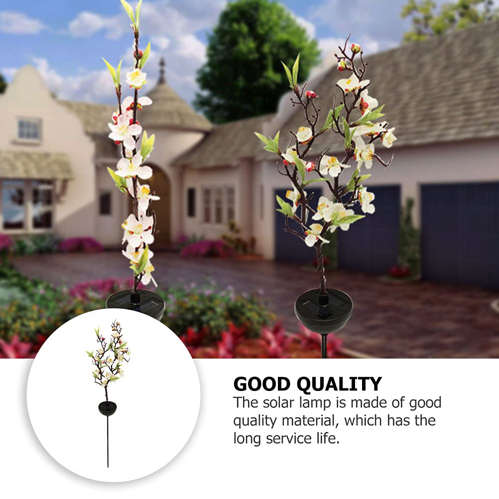 Totority Solar Flower Light - 1 Pack Solar Powered Garden Stake Light, Outdoor Lawn Decoration for Yard, Pathway, Wedding & Party Events