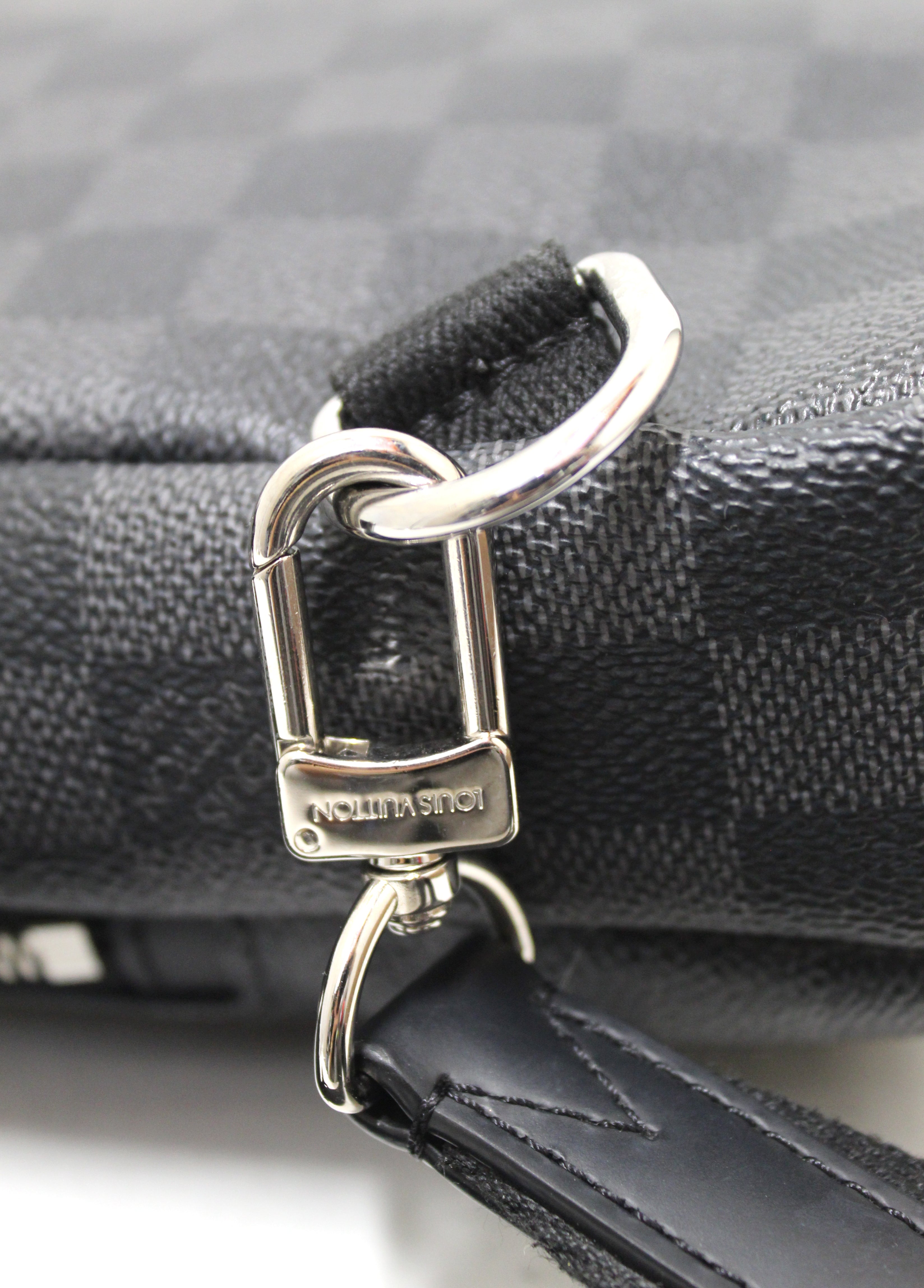 Authentic Louis Vuitton Damier Graphite Avenue Sling Bag for Men - Luxury Crossbody Bag with Adjustable Strap - Perfect for Travel, Work & Everyday Use