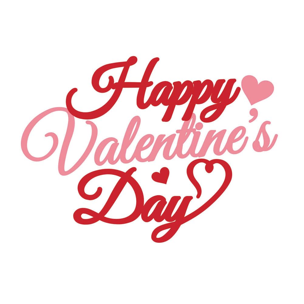 Valentine's Day Metal Cutting Dies for Card Making - Alphabet Letter Stencils, Holiday Phrases Die Cut Templates for DIY Scrapbooking, Photo Albums & Craft Decorations | Perfect for Greeting Cards, Wedding Invitations & Home Decor Projects