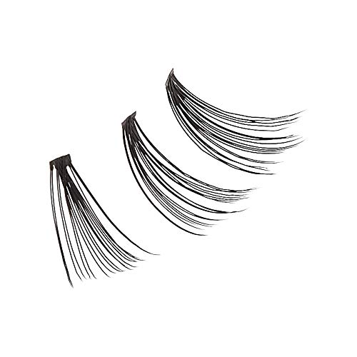 i-ENVY 20D Cluster Eyelash Extensions - Long Length, 2 Pack, Flat Root for Seamless DIY Application | Perfect for Natural Volume & Everyday Glam Makeup Looks