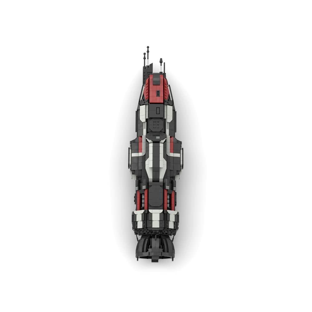 Corvette-Class Frigate Rocinante Building Block Set (1853 PCS) - MCRN Roci Battleship Model Kit from The Expanse with Display Stand | STEM Educational Toys for Adults & Kids | Perfect for Sci-Fi Fans, Collectors & Space-Themed Room Decor