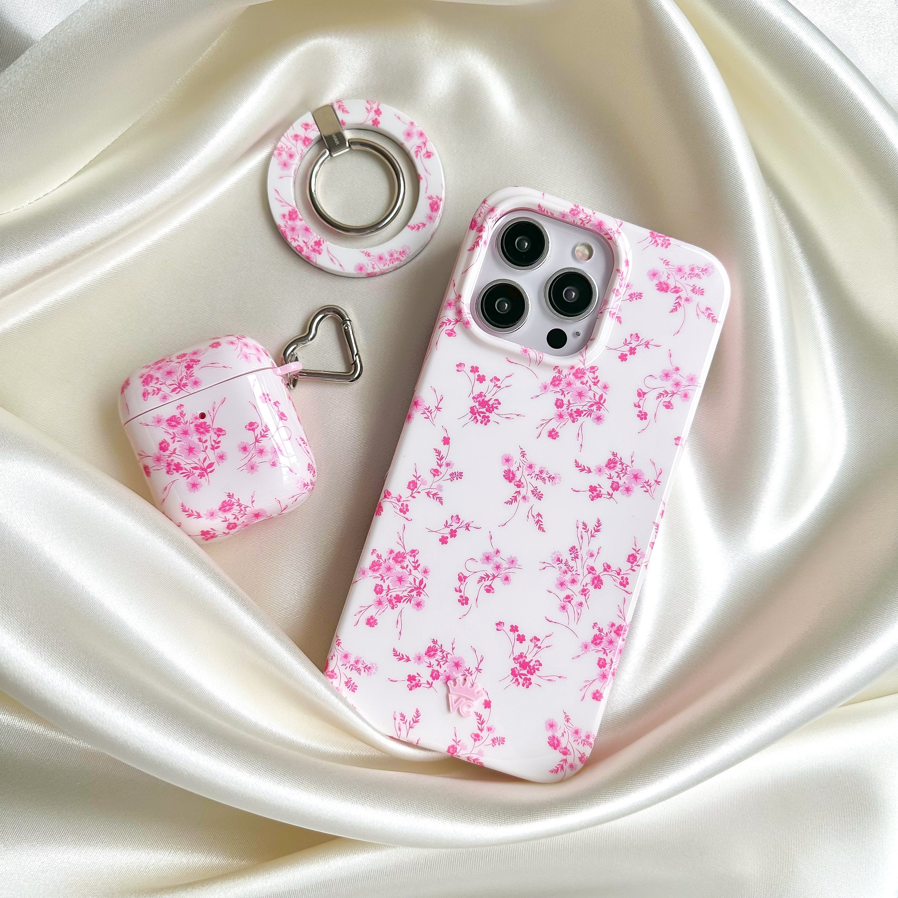 French Rose Floral AirPod Case - Elegant Protective Cover for AirPods 1/2/3 & Pro - Perfect Gift for Women, Girls, Teens - Ideal for Daily Use, Travel, and Fashion Accessories