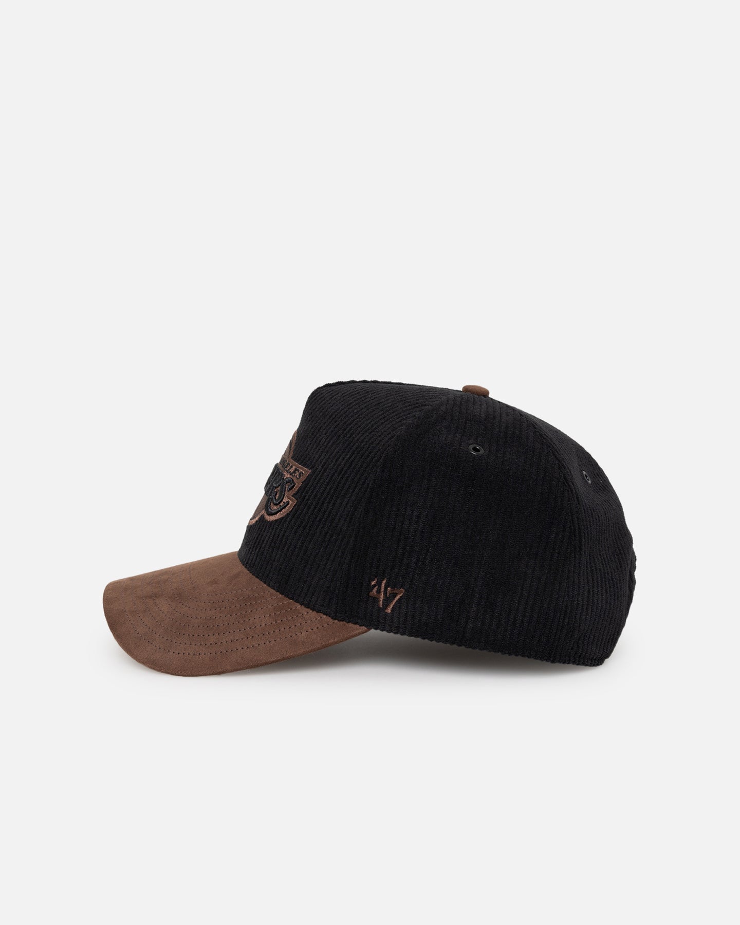 47 Brand Los Angeles Lakers 'Black Barren' Snapback Hat - Adjustable 47 Offside DT Baseball Cap for Men & Women - Perfect for Basketball Games, Streetwear Fashion & Lakers Fan Gifts